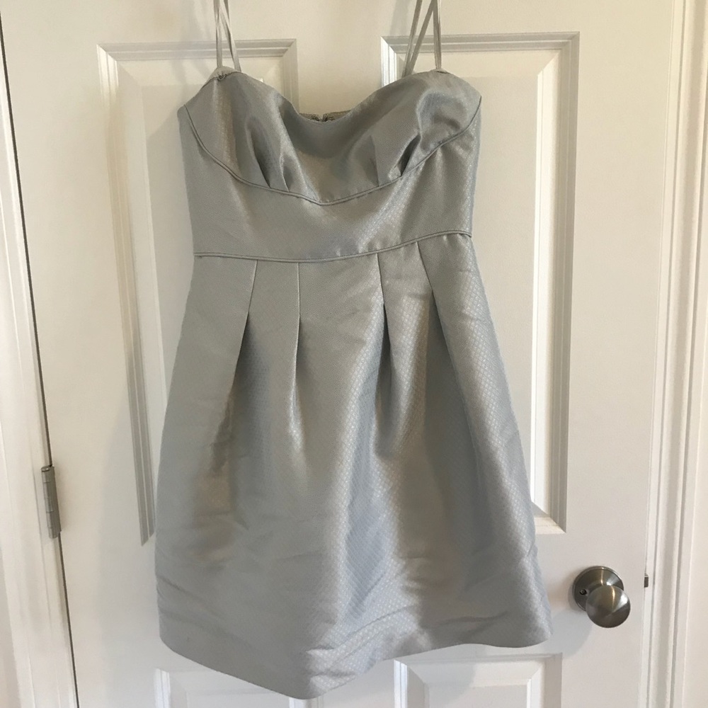 BCBG size 4 Ice Blue Strapless Party Dress